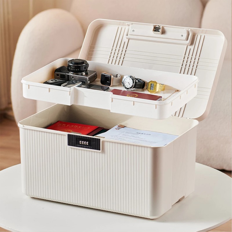 Binder Storage Box - ‌ 프리미엄 잠금식 보관함 - 가정용
