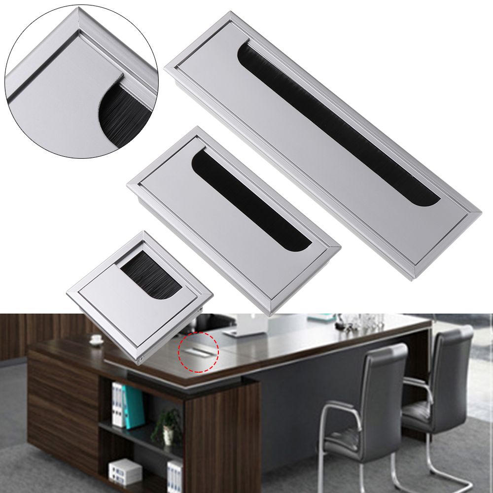 Office Furniture Layout - 알루미늄 합금 PC 책상 직사각형 와이어