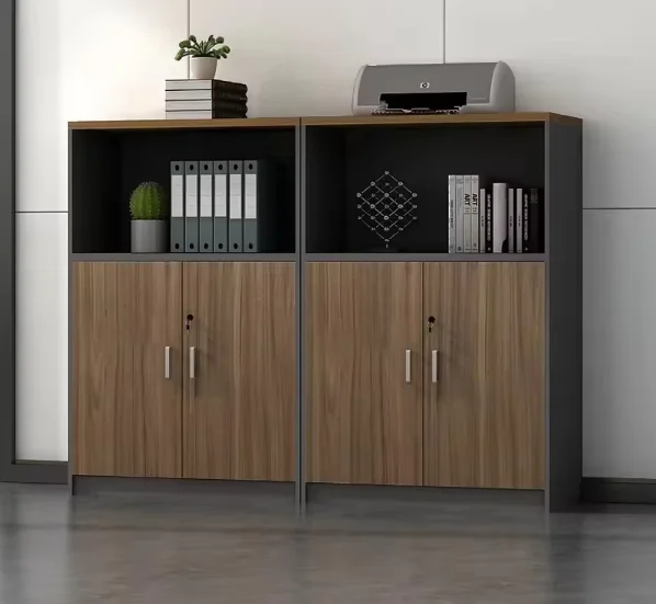 Office Furniture Filing Cabinets - 2026년형 모던 원목 잠금식 사무용 낮은
