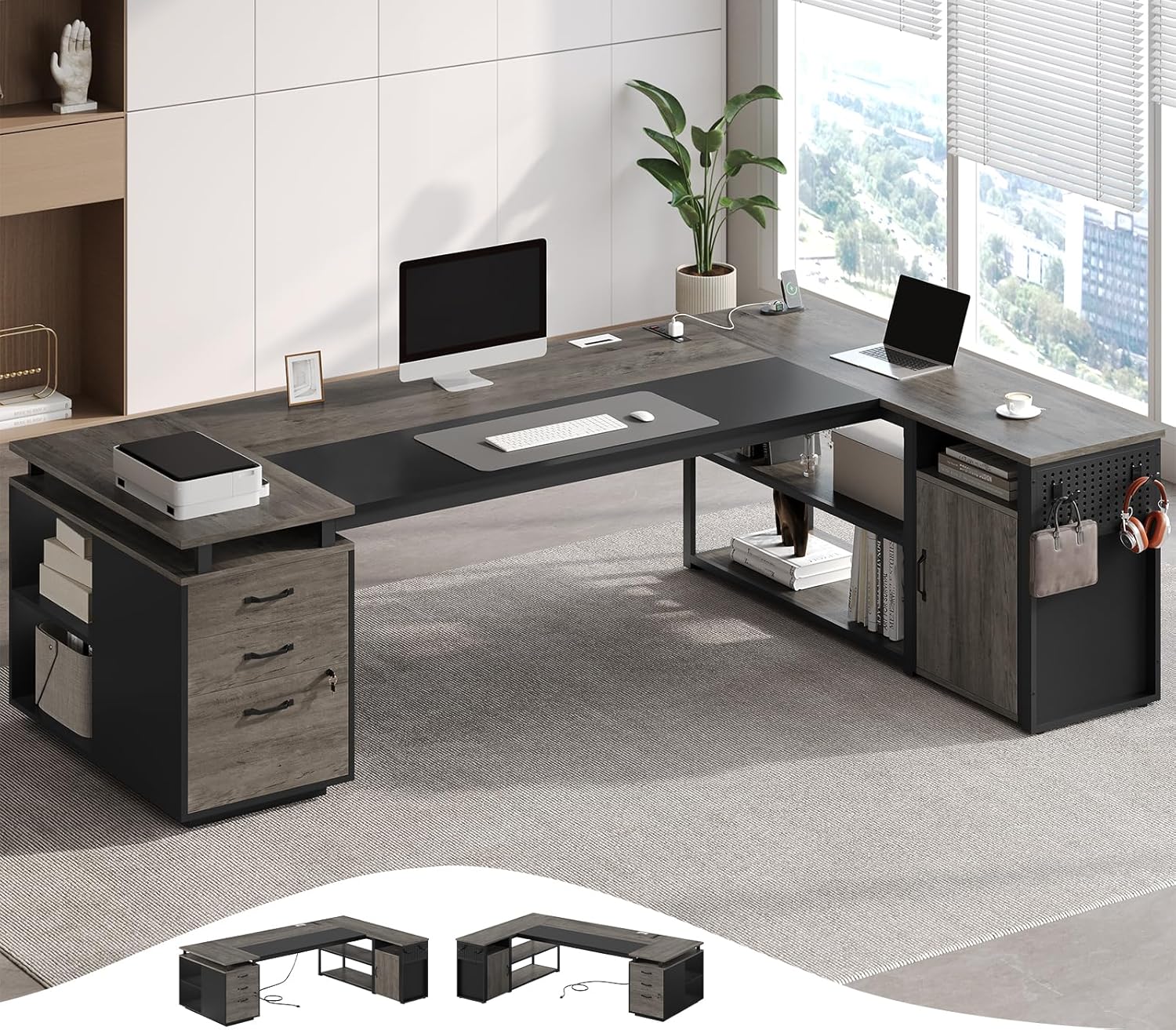 Office Furniture Filing Cabinets - 78인치 잠금식 파일 캐비닛이 있는 임원용