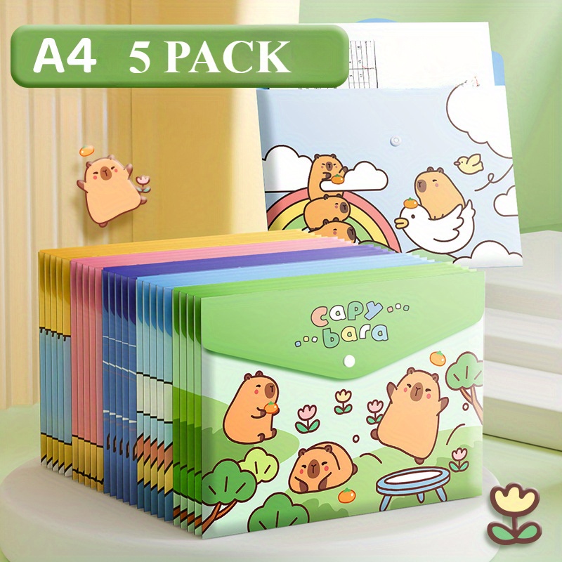 Binder Storage Box - 5PCS A4 파일 가방, 정보 가방,