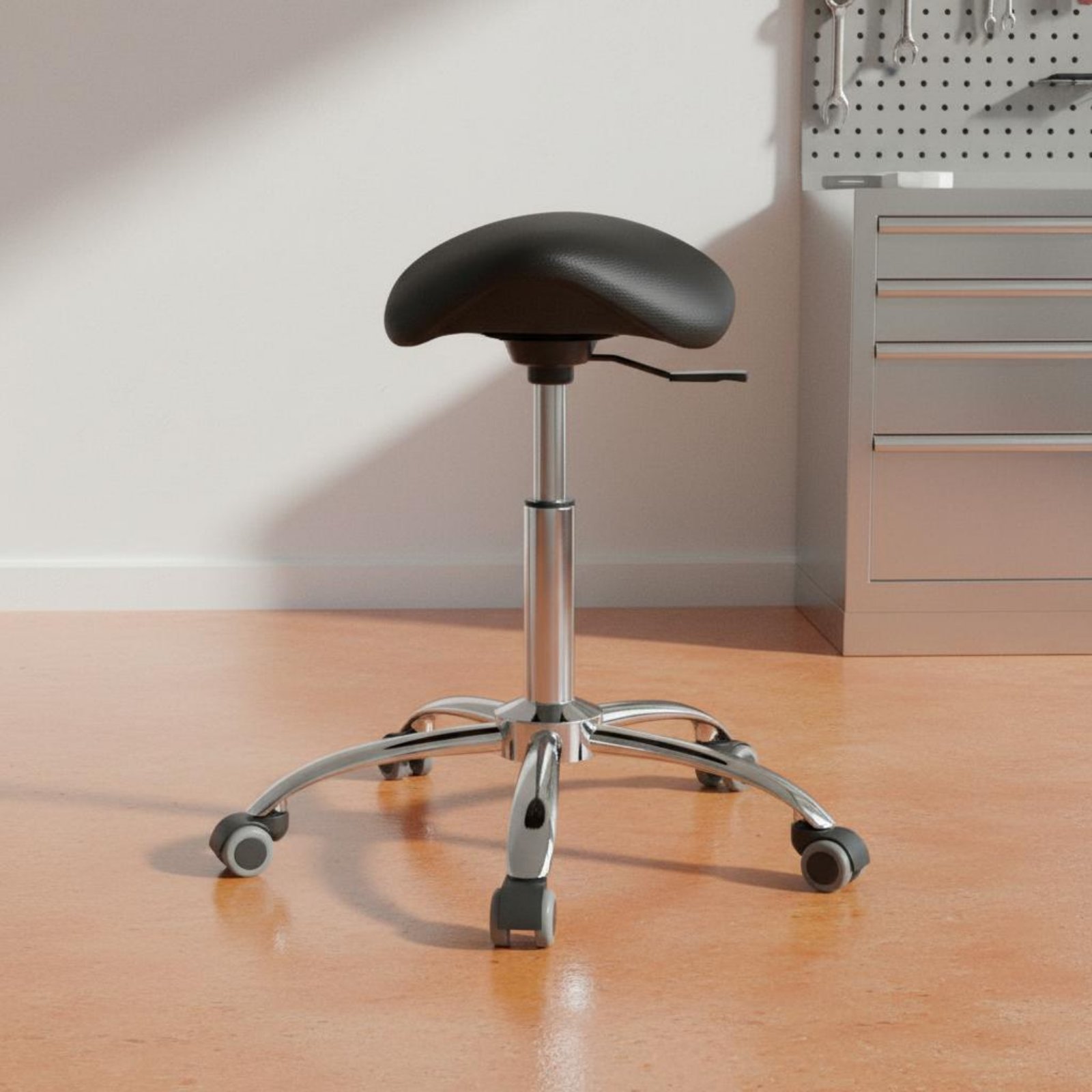 Office Furniture Commercial - 회전식 안장형 스툴, 헤비듀티 인체공학적 안장형