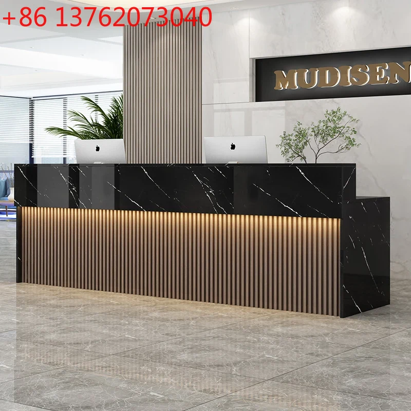 Office Furniture Center - 아메리칸 레트로 리셉션 데스크 북유럽 럭셔리