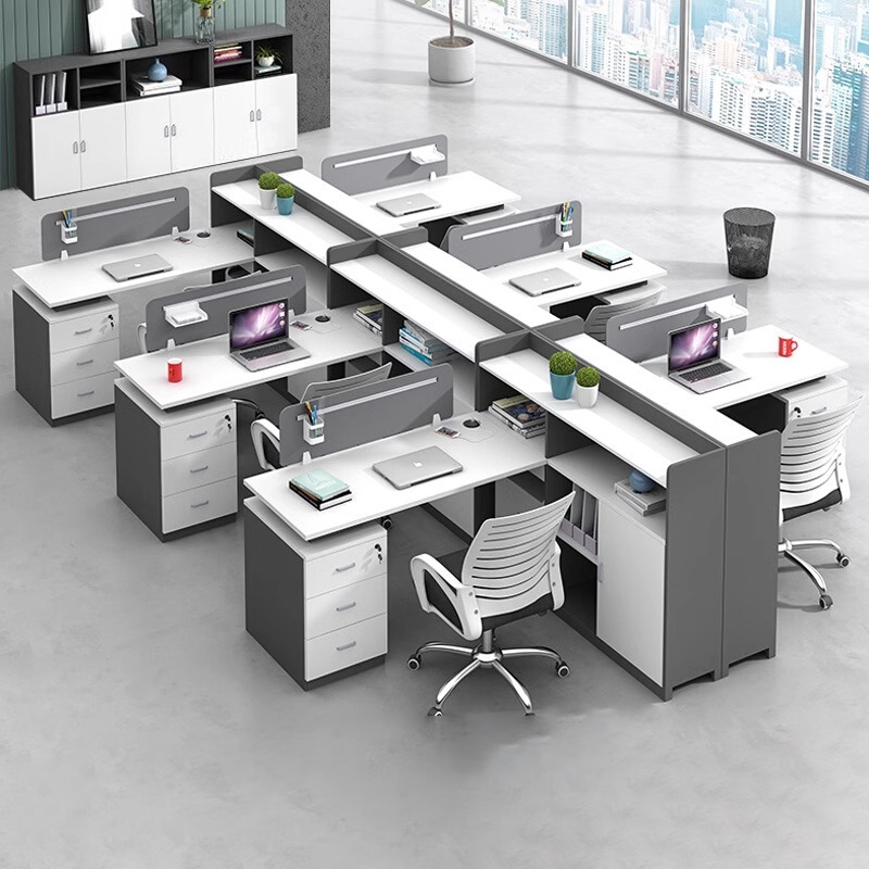 Office Furniture Set - 금융데스크 직원용 책상 및 의자 세트