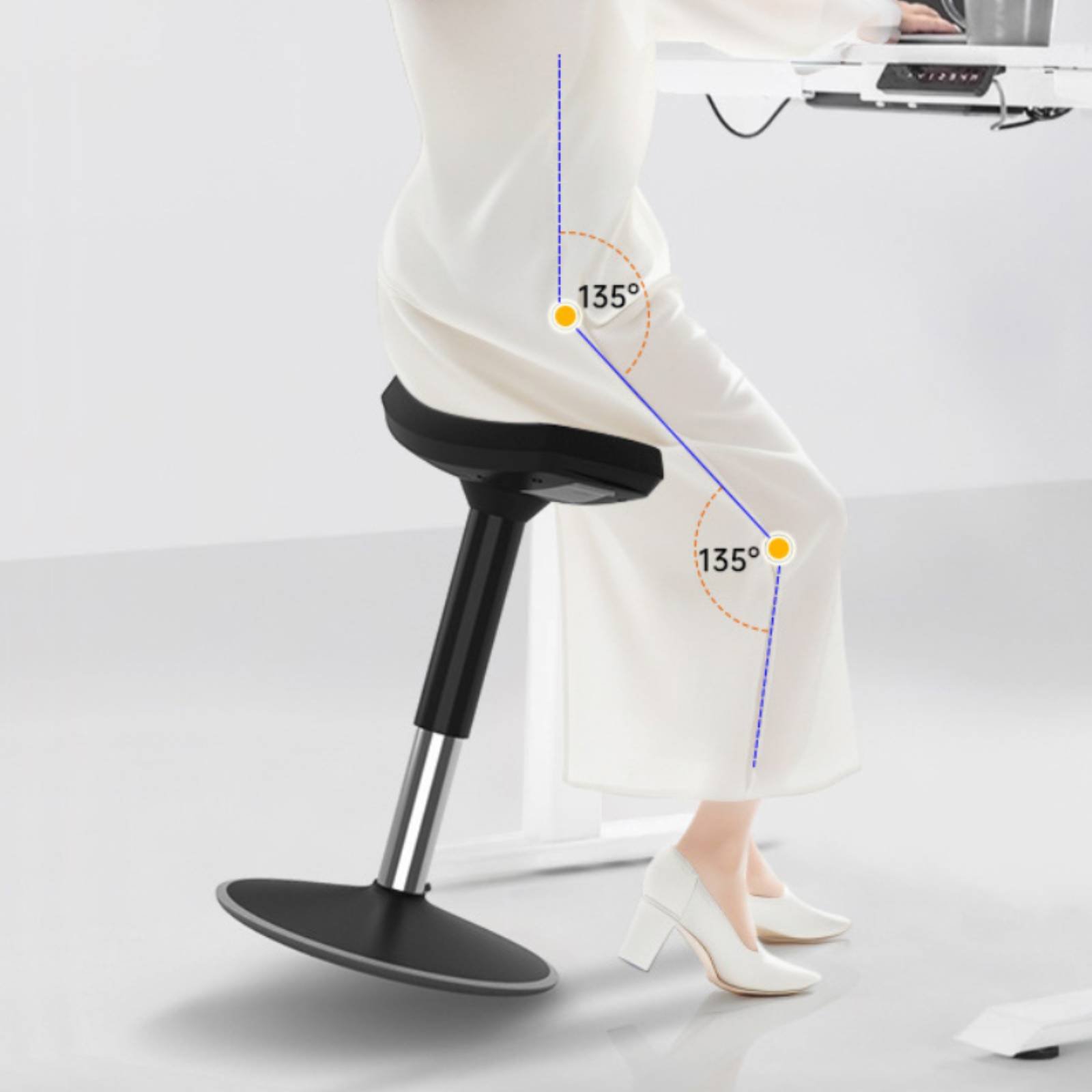 Office Furniture Commercial - 편안한 장시간 앉기 좋은 안장형 스툴,