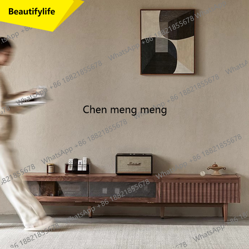 Office Furniture Center - 레트로 모던 TV 스탠드 캐비닛 북유럽