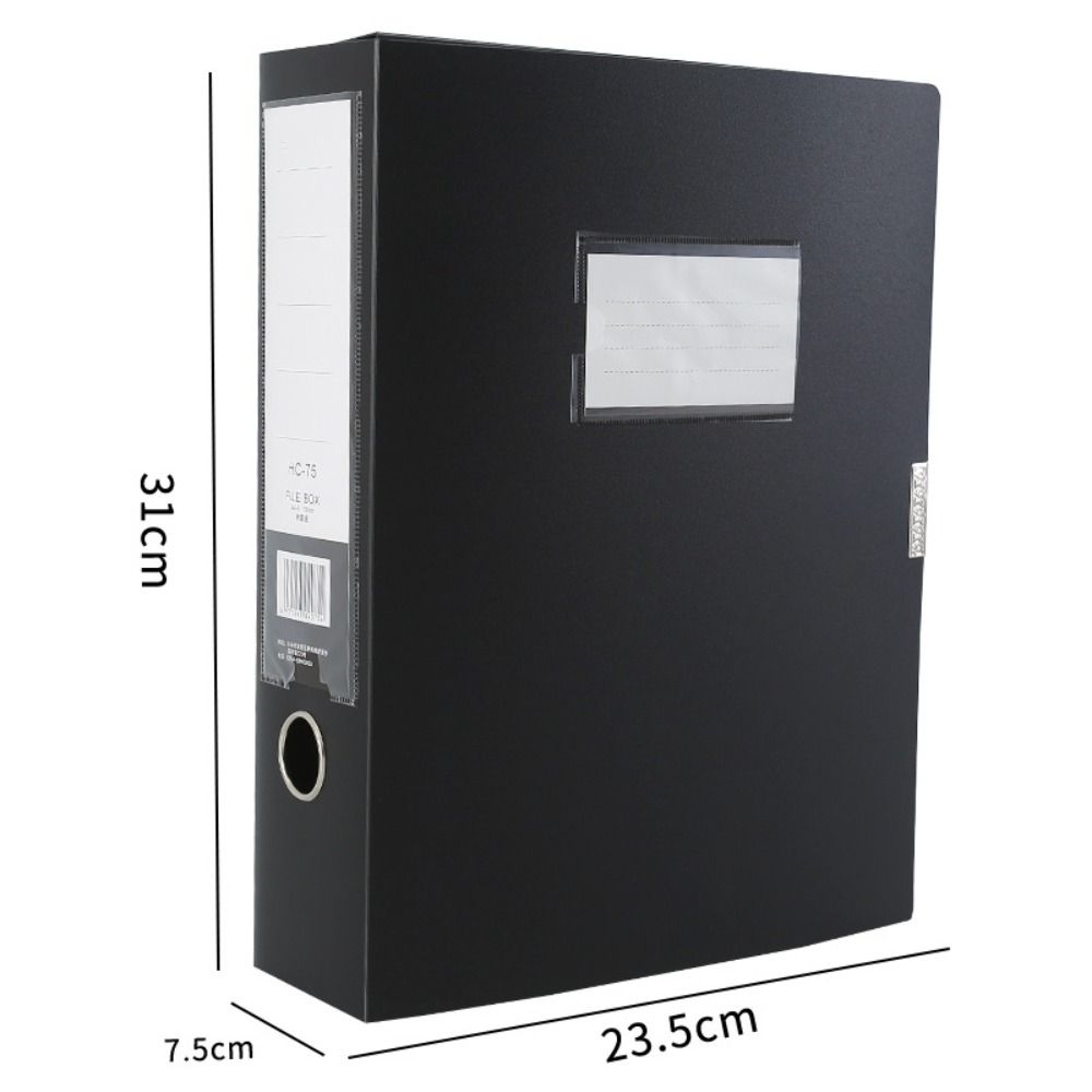 Binder Storage Box - 다기능 검정색 파란색 A4 파일 폴더