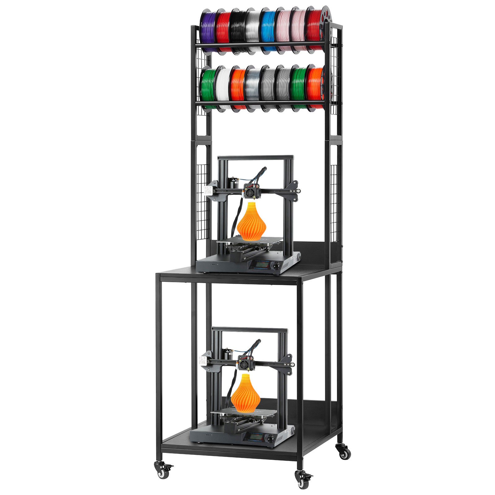 Office Supply Cart - SucceBuy 4단 3D 프린터 필라멘트 보관