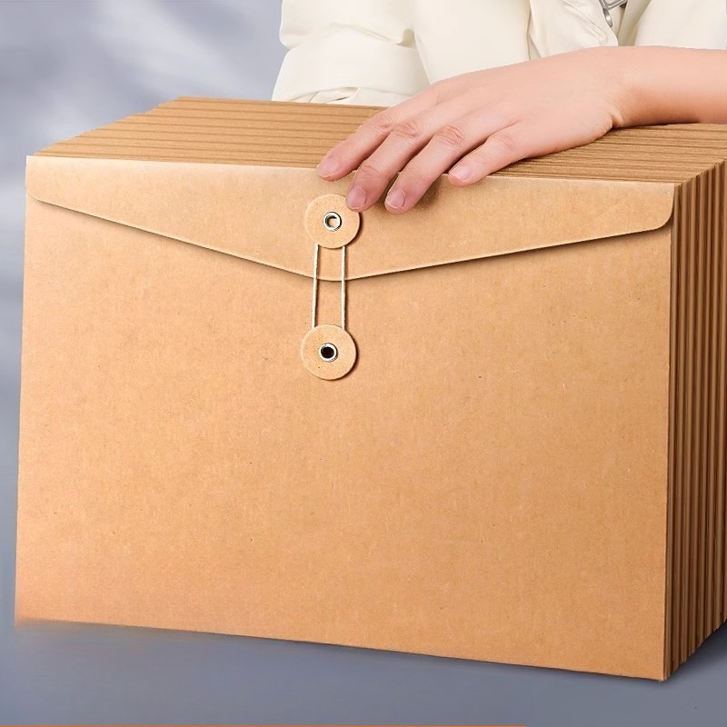 Binder Storage Box - 10pcs 크래프트 종이 A4 파일 봉투