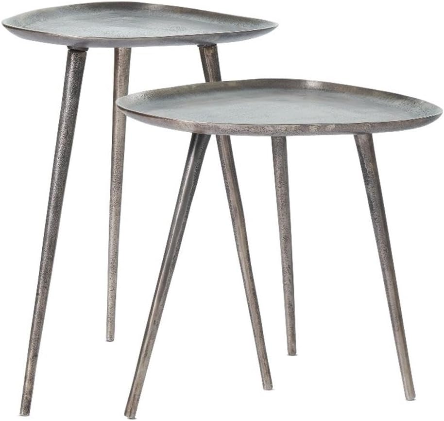 메탈 네스팅 엔드 테이블 세트, 실버 액센트 센터 사이 - Office Furniture Center 리뷰 및 가격