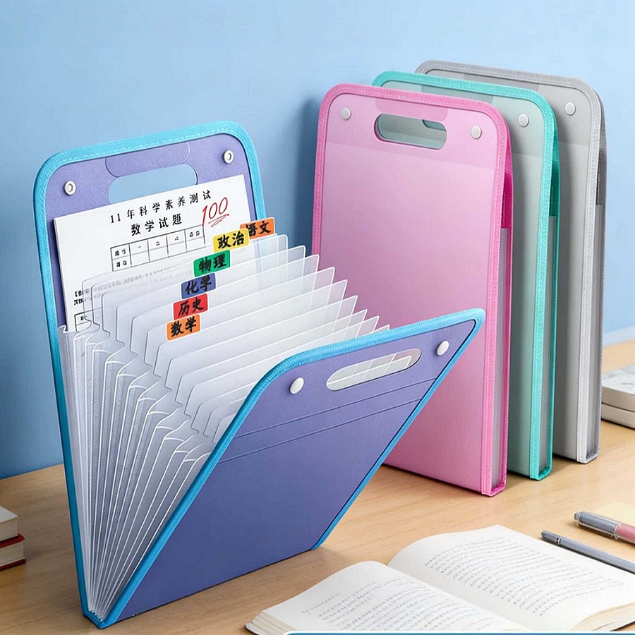 13 레이어 A4 확장 파일 폴더 휴대용 주최자 학생  - Binder Storage Box 리뷰 및 가격