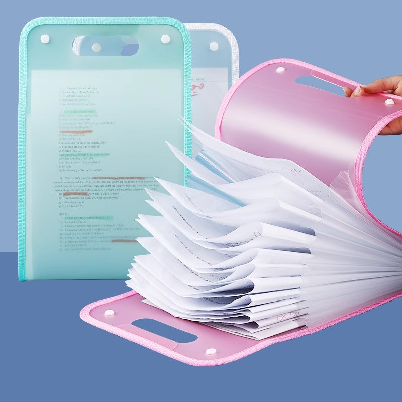 13 레이어 A4 확장 파일 폴더 휴대용 주최자 학생  - Binder Storage Box 리뷰 및 가격