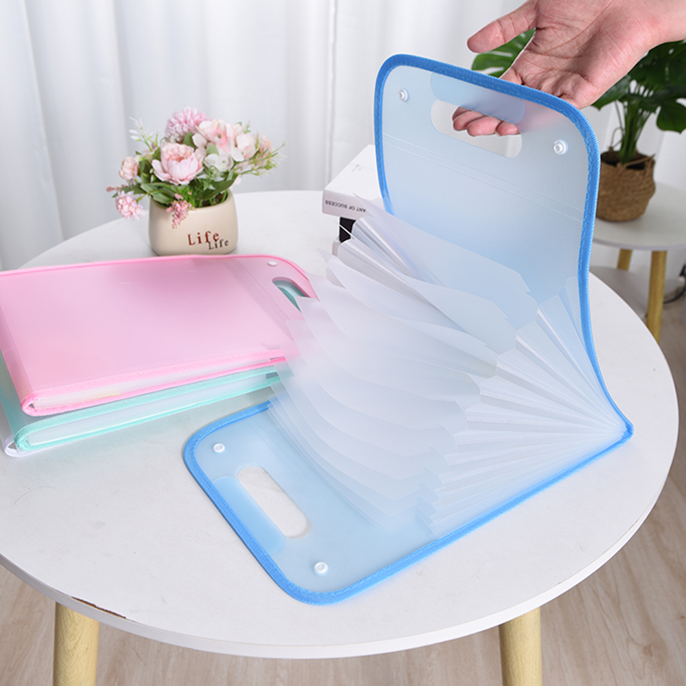 13 레이어 A4 확장 파일 폴더 휴대용 주최자 학생  - Binder Storage Box 리뷰 및 가격