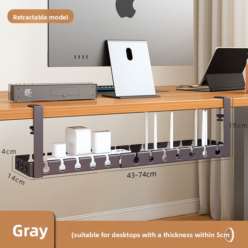 책상 아래에 설치하는 접이식 무타공 클램프형 케이블 트 - Cable Tray Under Desk 리뷰 및 가격