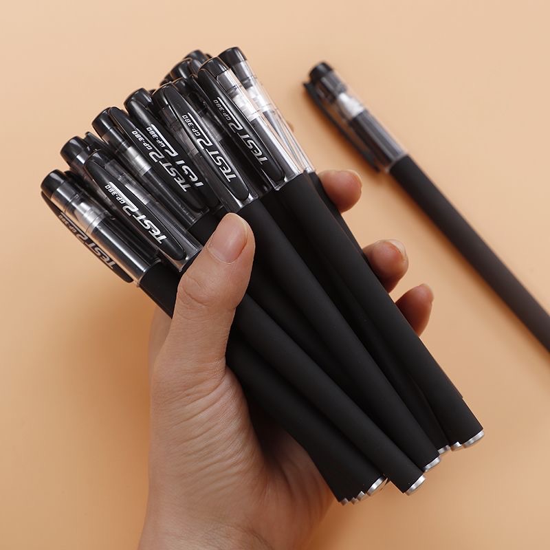 10개/세트 젤 펜 세트 0.5mm 검정 잉크 리필 젤 - Office Supply Cart 리뷰 및 가격