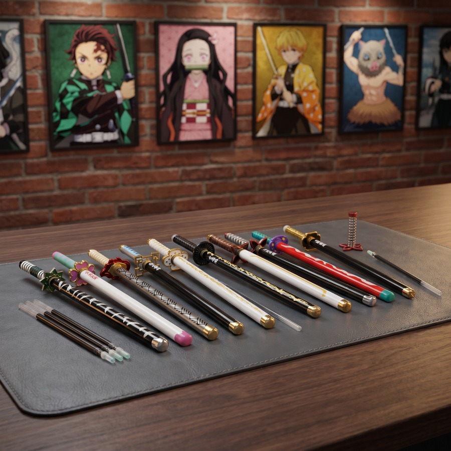 20cm 데몬 슬레이어 시그니처 펜 시노부 금속 실물  - Office Supply Cart 리뷰 및 가격