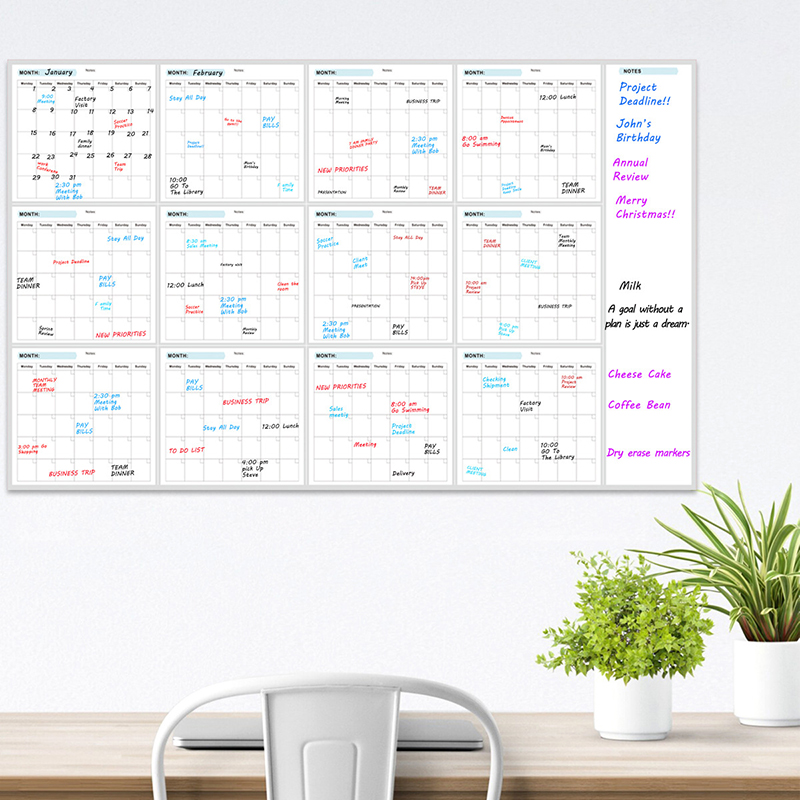 35x58인치 초대형 지울 수 있는 월간 주간 플래너  - Dry Erase Weekly 리뷰 및 가격