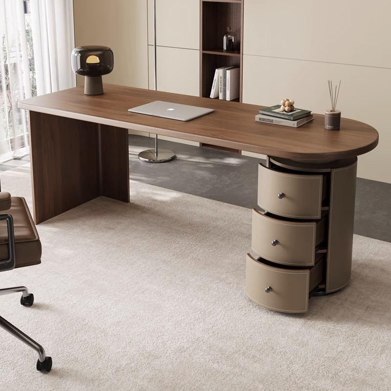 프랑스 레트로 스타일 책상과 의자 세트, 월넛 원목,  - Office Furniture Com 리뷰 및 가격