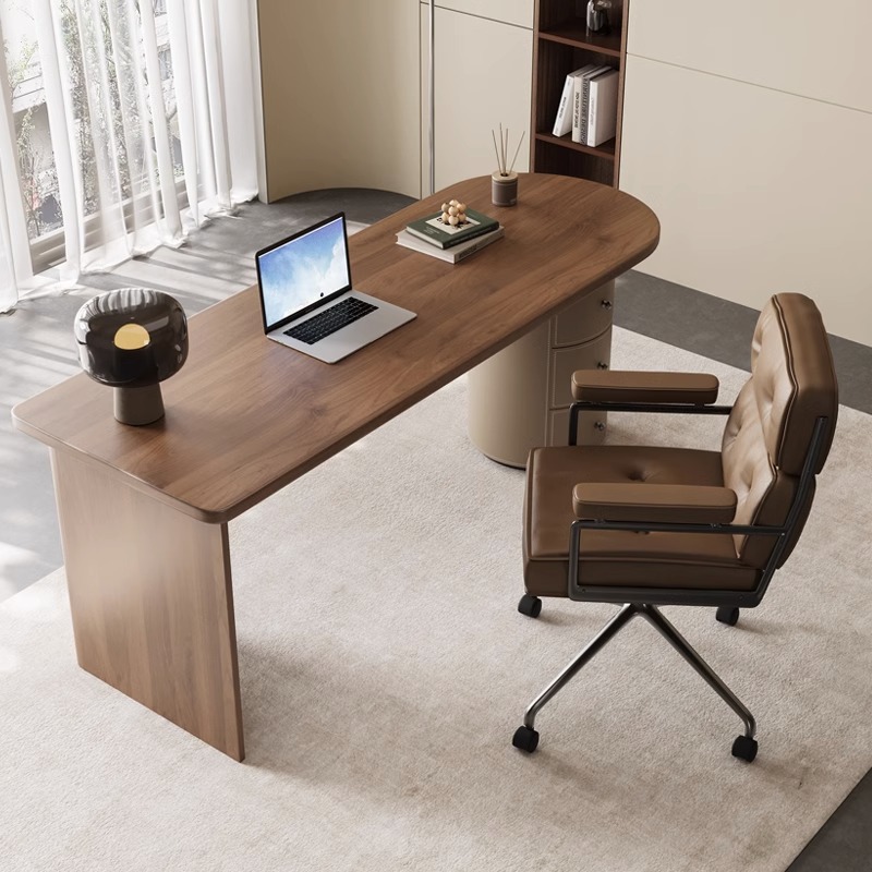 프랑스 레트로 스타일 책상과 의자 세트, 월넛 원목,  - Office Furniture Com 리뷰 및 가격