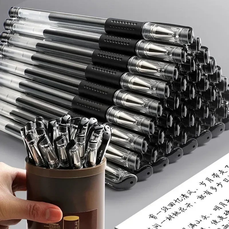 20/50 Pcs 젤 펜 세트 블랙 블루 레드 리필 젤 - Office Supply Cart 리뷰 및 가격