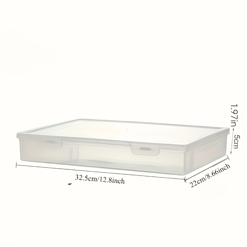 1pc A4 대형 투명 플립 플라스틱 보관함, 사무용  - Binder Storage Box 리뷰 및 가격