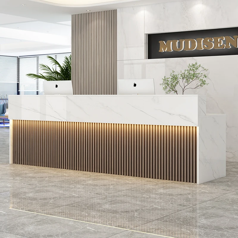 아메리칸 레트로 리셉션 데스크 북유럽 럭셔리 고객센터  - Office Furniture Center 리뷰 및 가격