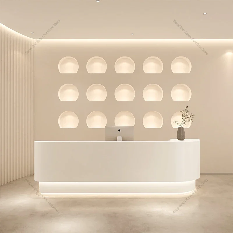크림 스타일 북유럽 리셉션 데스크 독창성 현대 디자인  - Office Furniture Center 리뷰 및 가격