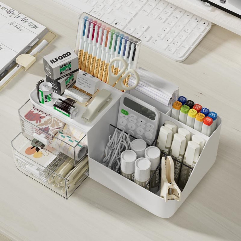 1Pcs 데스크탑 화장품 정리함(서랍 포함) 펜 홀더  - Office Furniture Filing Cabinets 리뷰 및 가격