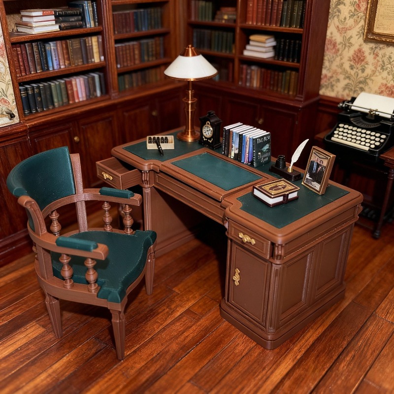 오리지널 1/12 미니어처 빈티지 아메리칸 스타일 사무 - Office Furniture Set 리뷰 및 가격