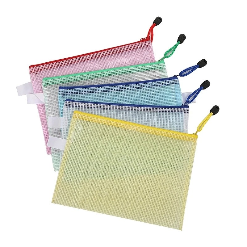 5-100PCS 문구류 보관 폴더 파일 메쉬 지퍼 파우 - Binder Storage Box 리뷰 및 가격