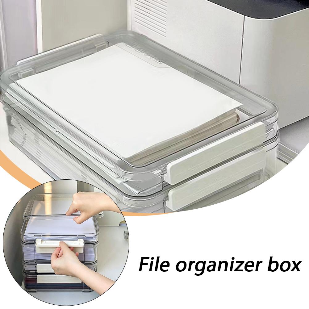 투명한 A4 파일 정리함 대용량 문서 보관 케이스 사무 - Binder Storage Box 리뷰 및 가격