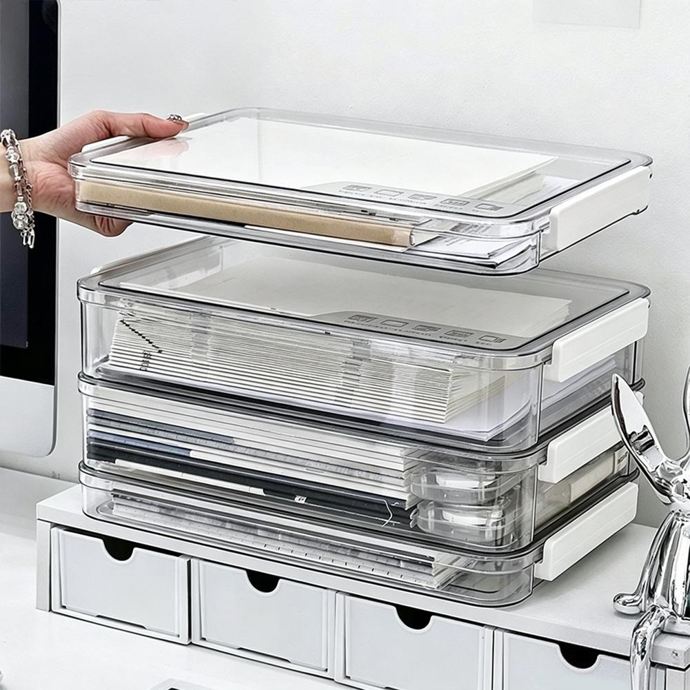 투명한 A4 파일 정리함 대용량 문서 보관 케이스 사무 - Binder Storage Box 리뷰 및 가격