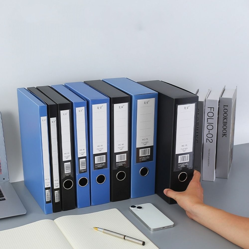다기능 검정색 파란색 A4 파일 폴더 방진 두꺼운 종이 - Binder Storage Box 리뷰 및 가격