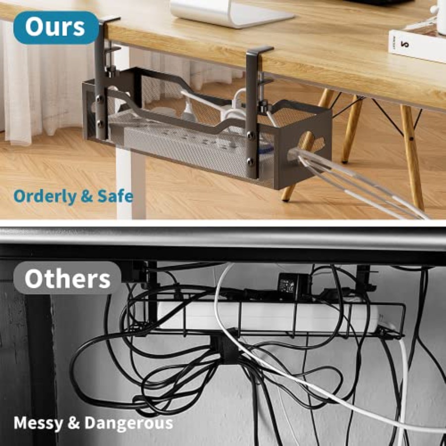 책상 아래 케이블 정리 트레이, 드릴 필요 없음, 금속 - Cable Tray Under Desk 리뷰 및 가격