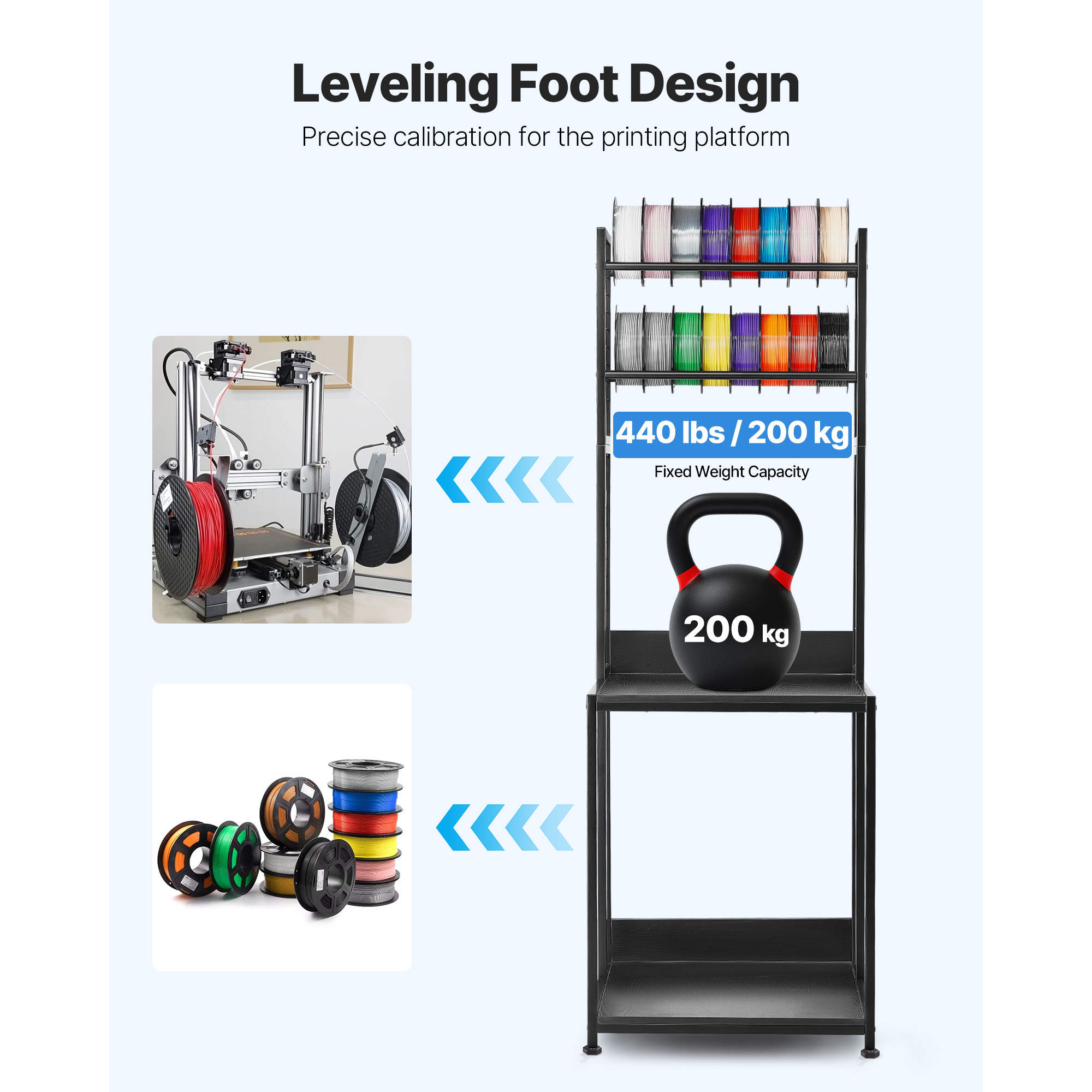 SucceBuy 4단 3D 프린터 필라멘트 보관 랙(바 - Office Supply Cart 리뷰 및 가격