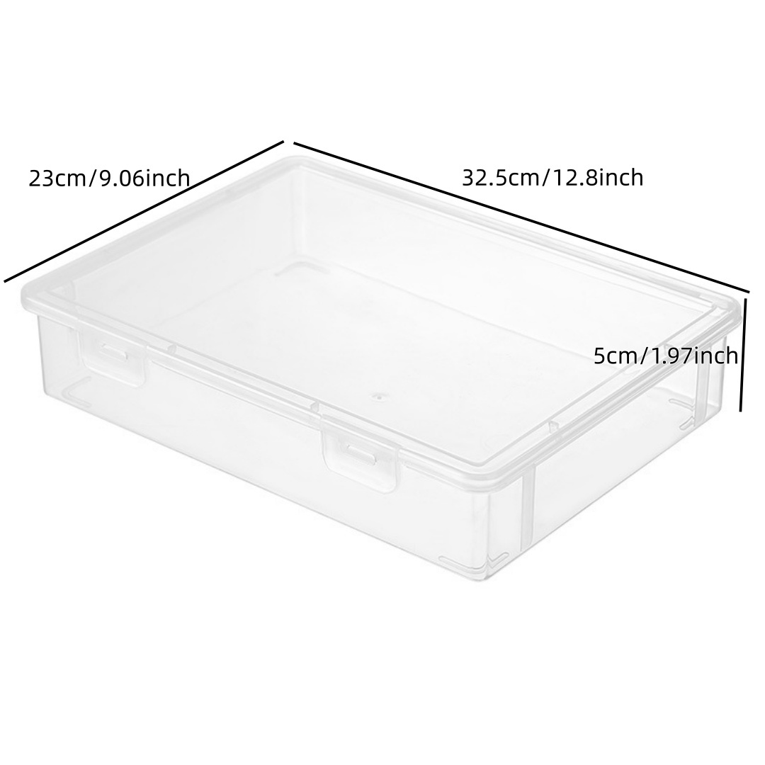 쌓을 수 있는 투명 A4 문서 보관함 래치 뚜껑 플라스 - Binder Storage Box 리뷰 및 가격