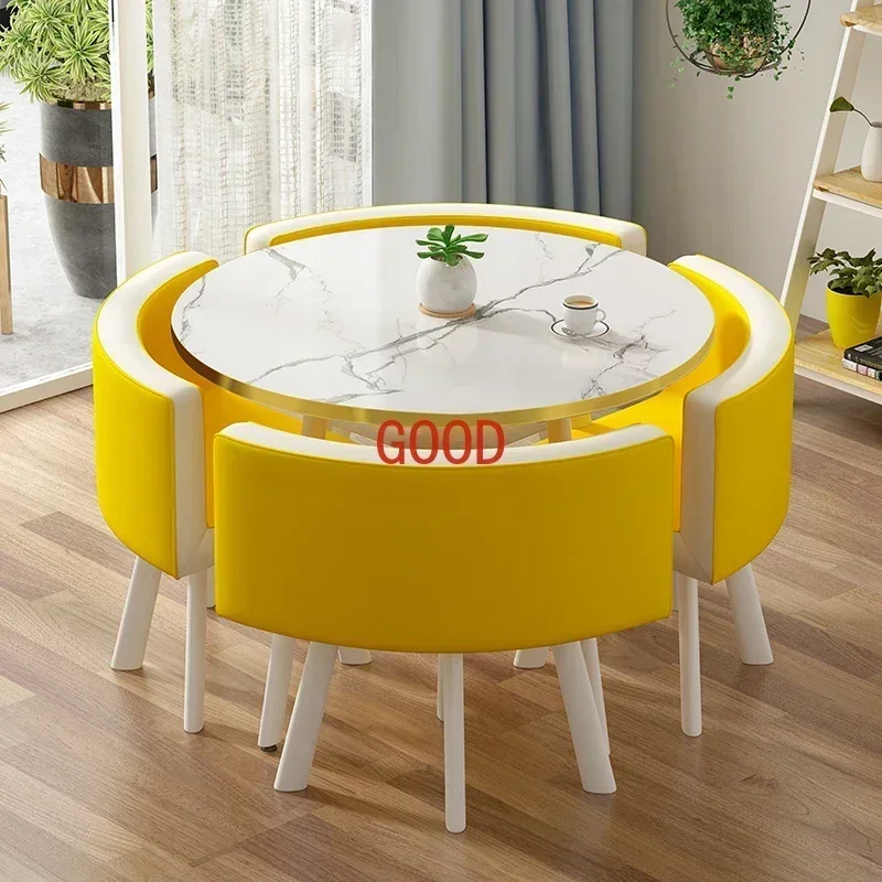 TAO 포커 대리석 식탁 세트 4개 의자 중앙 원형 식 - Office Furniture Center 리뷰 및 가격