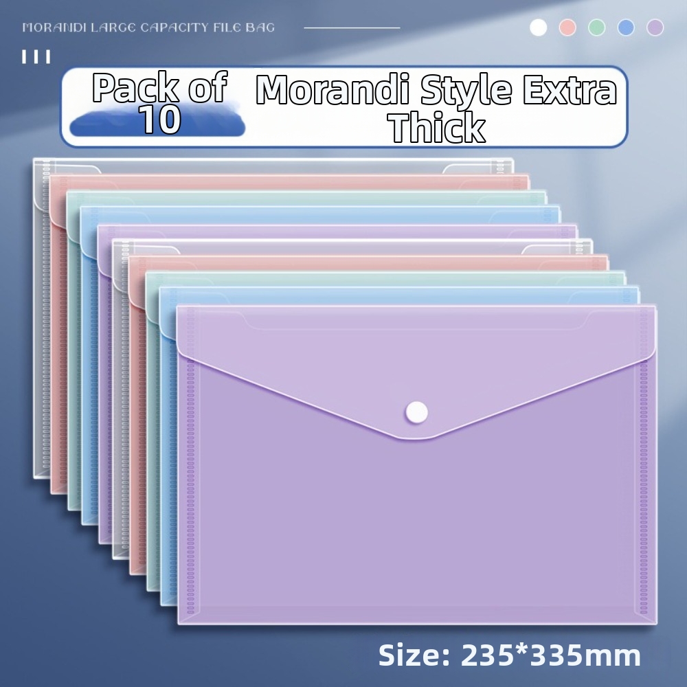 10 Pcs 투명 A4 파일 폴더 플라스틱 대용량 스냅 - Binder Storage Box 리뷰 및 가격