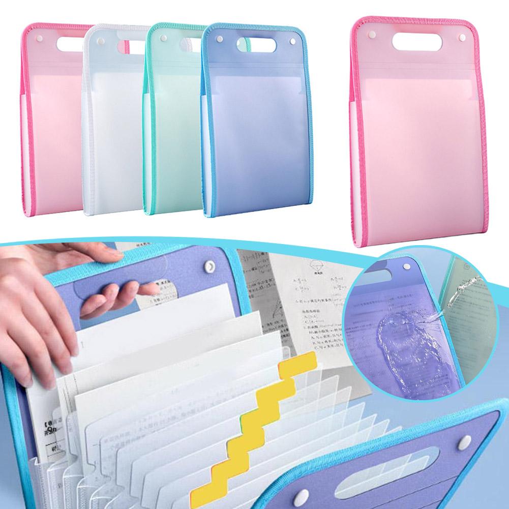 13 포켓 파일 폴더 휴대용 A4 레터 사이즈 마카롱  - Binder Storage Box 리뷰 및 가격