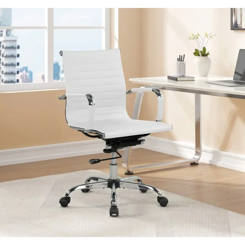 조절 가능한 높이의 PU 가죽 사무용 의자, 능선이 있 - Office Furniture Com 리뷰 및 가격
